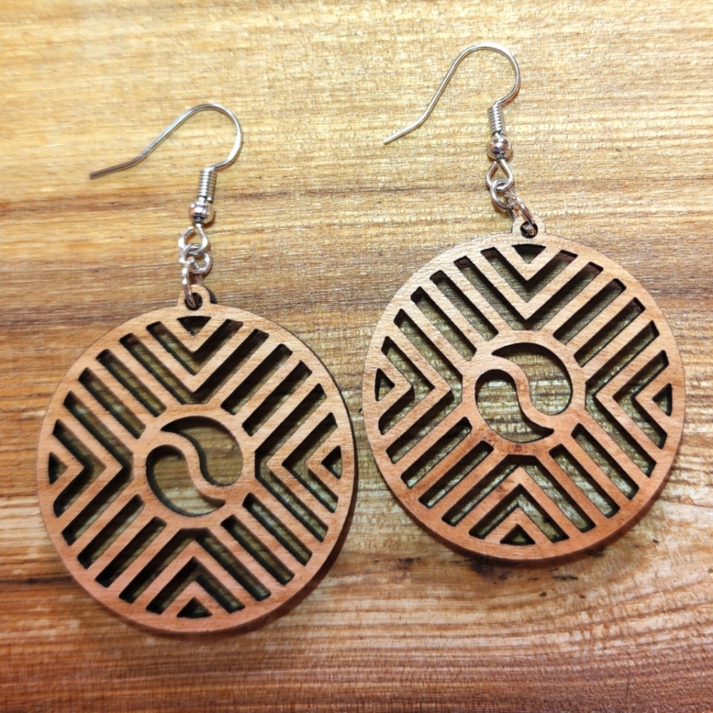 Geometric Chevron Dangles